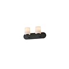 Maxim Lighting 12892WTBK 2-Lights 120W Black Bath Vanity Light