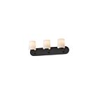 Maxim Lighting 12893WTBK 3-Lights 180W Black Bath Vanity Light
