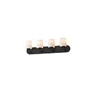 Maxim Lighting 12894WTBK 4-Lights 240W Black Bath Vanity Light