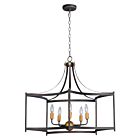 Maxim Lighting 13595OIAB Wellington 5-Lights 300W Oil Rubbed Bronze/Antique Brass Pendant