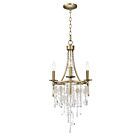 Maxim Lighting 14423CZGS Cebu 3-Lights 180W Capiz/Gold Silver Incandescent Chandelier