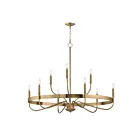 Maxim Lighting 14499HR Frankie 9-Lights 540W Heritage Chandelier
