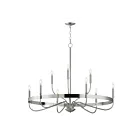 Maxim Lighting 14499SN Frankie 9-Lights 540W Satin Nickel Chandelier