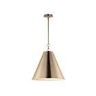 Maxim Lighting 15164HR Veritas 1-Light 60W Heritage Pendant