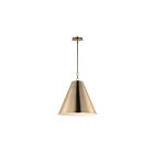 Maxim Lighting 15164HR Veritas 1-Light 60W Heritage Pendant