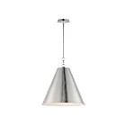 Maxim Lighting 15164SN Veritas 1-Light 60W Satin Nickel Pendant