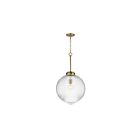 Maxim Lighting 15196CRSBR 1-Light 60W Satin Brass Pendant