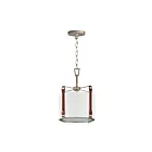 Maxim Lighting 16133FTWZBSD Sausalito 1-Light 60W Weathered Zinc/Brown Suede Pendant