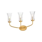 Maxim Lighting Camelot 16153CRNAB 3-Lights Natural Aged Brass Wall Sconce