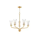 Maxim Lighting 16155CRNAB Camelot 5-Lights 300W Natural Aged Brass Incandescent Chandelier