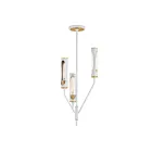 Maxim Lighting 16173CLLFGNAB 3-Lights 18W Light French Gray and Natural Aged Brass Pendant