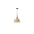 Maxim Lighting 16181OMDBZ 2-Lights 120W Walnut and Black Pendant
