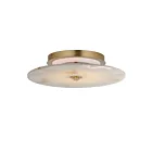 Maxim Lighting 18202WANAB 1-Light 16W Natural Aged Brass Flush Mount