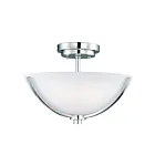 Maxim Lighting 20021SWPC Rocco 3-Lights 60W Polished Chrome Semi-Flush Mount