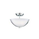 Maxim Lighting 20021SWPC Rocco 3-Lights 60W Polished Chrome Semi-Flush Mount