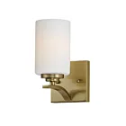 Maxim Lighting Deven 20030SWSBR 1-Light Satin Brass Wall Sconce