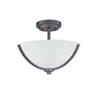 Maxim Lighting 20031SWOI Deven 3-Lights 60W Oil Rubbed Bronze Semi-Flush Mount