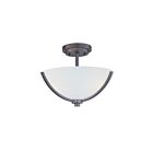 Maxim Lighting 20031SWOI Deven 3-Lights 60W Oil Rubbed Bronze Semi-Flush Mount