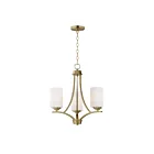 Maxim Lighting 20033SWSBR Deven 3-Lights 180W Satin Brass Incandescent Chandelier
