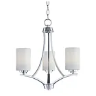 Maxim Lighting 20033SWSN Deven 3-Lights 180W Satin Nickel Incandescent Chandelier