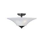 Maxim Lighting 20091FTOI Aurora 2-Lights 60W Oil Rubbed Bronze Semi-Flush Mount