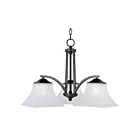 Maxim Lighting 20094FTOI Aurora 3-Lights 180W Oil Rubbed Bronze Incandescent Chandelier