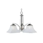 Maxim Lighting 20094FTSN Aurora 3-Lights 180W Satin Nickel Incandescent Chandelier