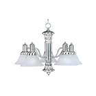 Maxim Lighting 20325MRSN Newburg 5-Lights 300W Satin Nickel Incandescent Chandelier