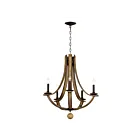 Maxim Lighting 20345DWAR Basque 5-Lights 300W Driftwood/Anthracite Incandescent Chandelier