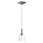Maxim Lighting 20471CLPN Centennial 1-Light 60W Polished Nickel Pendant
