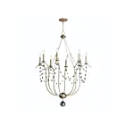 Maxim Lighting 20488ECVG Formosa 8-Lights 480W Ecru/Venetian Gold Incandescent Chandelier