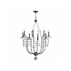 Maxim Lighting 20488GN Formosa 8-Lights 480W Golden Noir Incandescent Chandelier