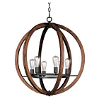 Maxim Lighting 20918APAR Bodega Bay 6-Lights 360W Anthracite Incandescent Chandelier