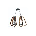 Maxim Lighting 20927BWIO Road House 6-Lights 240W Barn Wood/Iron Ore Pendant