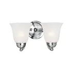 Maxim Lighting Basix 2121FTPC 2-Lights 120W Polished Chrome Vanity Light