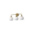 Maxim Lighting 21223MRNAB 3-Lights 180W Natural Aged Brass Bath Vanity Light