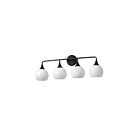 Maxim Lighting 21224MRBK 4-Lights 240W Black Bath Vanity Light