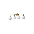 Maxim Lighting 21224MRNAB 4-Lights 240W Natural Aged Brass Bath Vanity Light