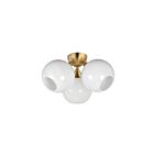 Maxim Lighting 21225MRNAB 3-Lights 180W Natural Aged Brass Semi Flush Mount