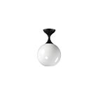 Maxim Lighting 21229MRBK 1-Light 60W Black Semi Flush Mount
