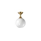 Maxim Lighting 21229MRNAB 1-Light 60W Natural Aged Brass Semi Flush Mount