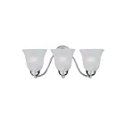 Maxim Lighting Basix 2122FTPC 3-Lights 60W Polished Chrome Vanity Light