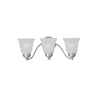 Maxim Lighting Basix 2122FTSN 3-Lights 60W Satin Nickel Vanity Light