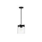 Maxim Lighting 21230CLBK 1-Light 60W Black Pendant