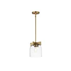 Maxim Lighting 21230CLNAB 1-Light 60W Natural Aged Brass Pendant