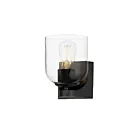 Maxim Lighting Scoop 21231CLBK 1-Light 60W Black Vanity Light