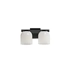 Maxim Lighting 21232MRBK 2-Lights 120W Black Bath Vanity Light