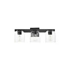 Maxim Lighting Scoop 21233CLBK 3-Lights 60W Black Vanity Light