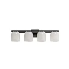 Maxim Lighting 21234MRBK 4-Lights 240W Black Bath Vanity Light