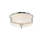 Maxim Lighting 21280SWSN Dart 3-Lights 60W Satin Nickel Flush Mount